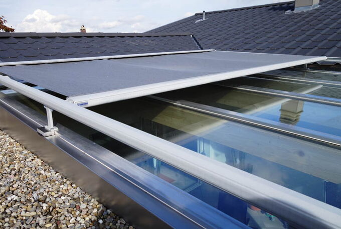 Beschattung für Wintergartenglasdach