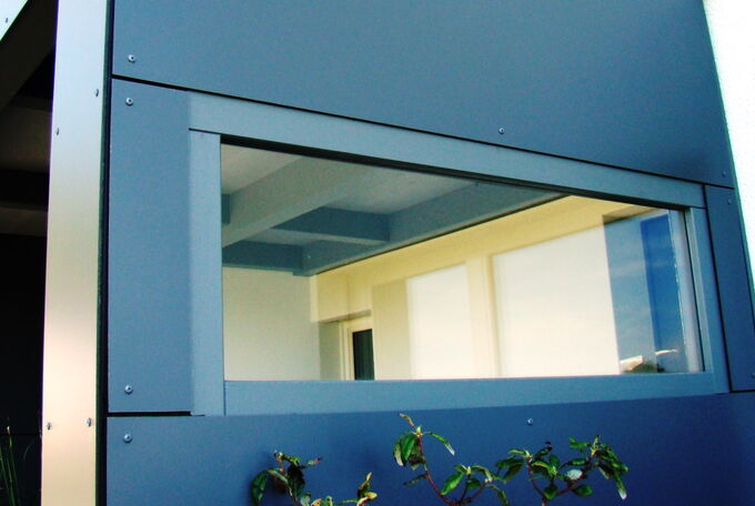 Eingebautes Fenster in Geräteraum