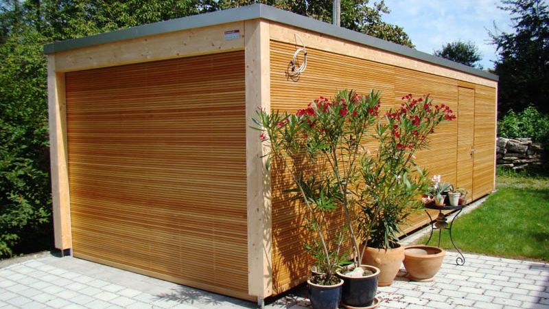Garagenbau aus Holz